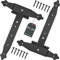 KOTARBAU® 2er Set Kreuzgehänge 250 mm Ladenband Scharnier Band Platte Baubeschlag Torbeschlag Holzverbindung Werfgehänge T-Scharnier T-Band Pulverbeschichtet