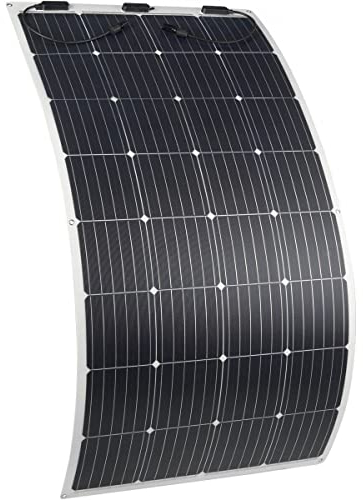 ECTIVE Monokristallin MSP Solarpanel - flexibel, 180W, flexible Solarzellen - Monokristallines Photovoltaic PV Solarmodul, Sonnenkollektor für 12V/24V Batterien, Wohnwagen, Camping, Wohnmobil, Boot