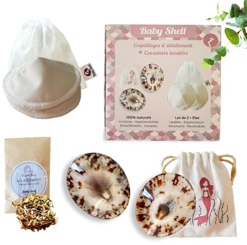 BABY SHELL Coquillages d'allaitement + Coussinets Réutilisables - Atelier Français | Large