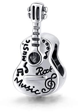 925 Sterling Silber Gitarren Charms für Pandora Armband