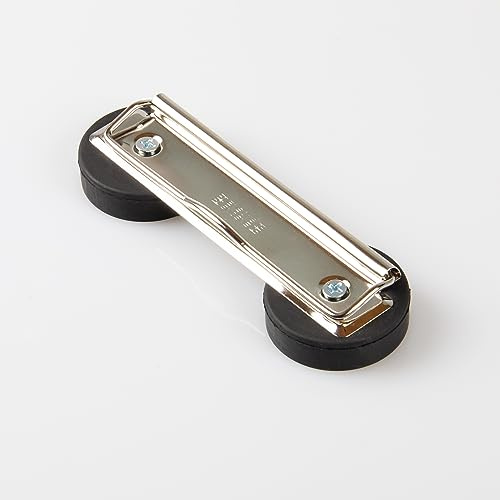 Magna-C® Magnetische Listenklemme | magnetischer Dokumentenhalter | Klemme mit zwei gummierten Magneten | Klemmbrett für Ordnung in Büro, Haushalt und Werkstatt