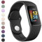 YLK Armband für Fitbit Charge 5 Armband/Fitbit Charge 6 Armband Damen Herren, Verbessertes Silikon Uhrenarmband Sport Verstellbares Ersatzband für Fitbit Charge 5 Armbänder/Charge 6 Armbänder
