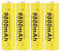 Rechargeable Batteries, High Capacity 3.7V Batteries Low Self Discharge (4 Pcs)