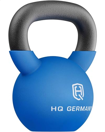 HQ Germany® Neopren Kettlebell | Vollguss | 2-32kg | Starter-Sets | ±2,0% Gewichtstoleranz, Gewicht:12KG