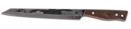Petromax Tranchiermesser 24 cm – Handgefertigt in Deutschland – Scharfe, spitz zulaufende Klinge & Walnussholzgriff für präzise Schnitte
