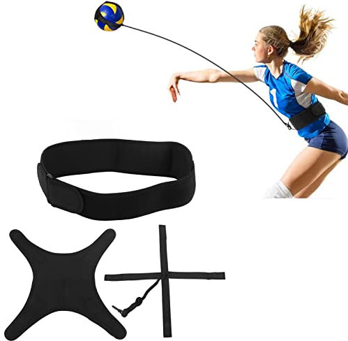 Haosie Attrezzature da Allenamento per Pallavolo, Cintura Allenamento Pallavolo, Allenatore di Schiacciamento di Pallavolo, con Cintura e Corda Elastica Regolabile