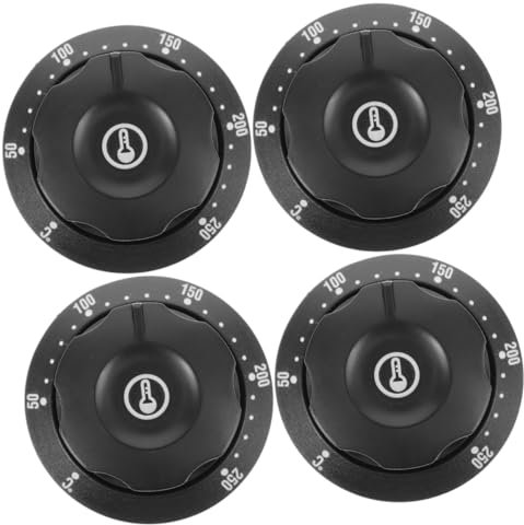 ABOOFAN 4pcs Replacement Oven Knob for Stove Temperature Thermostat Knob for Gas Cooker