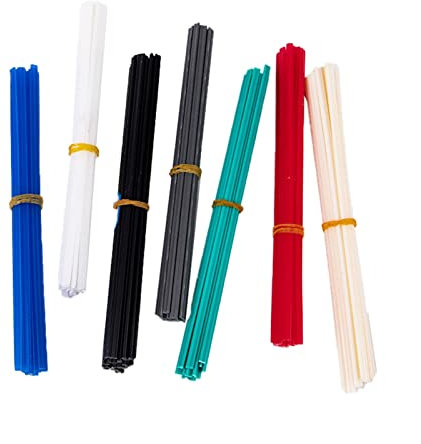 Magnifique électrode soudée. 20 pièces baguettes de soudage en plastique réparation de pare-chocs ABS/PP/PVC/PE baguettes de soudage fournitures de soudure gris blanc noir Beige couleur baguette de so