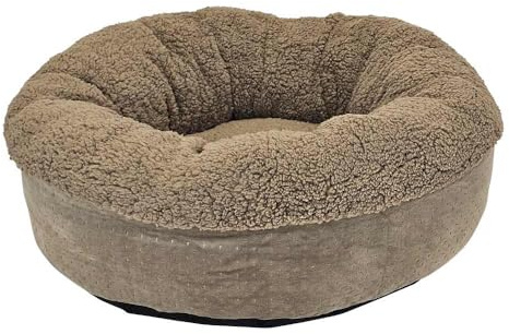 Nobby Komfortbett rund Classic Teddy Taupe D x H: Ø 70 x 23 cm