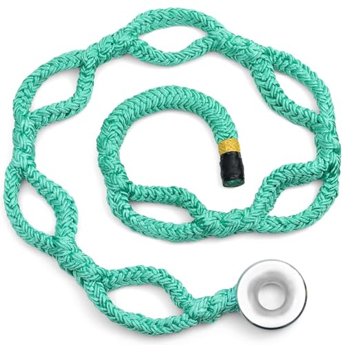 Rigging Ring Sling - 1.2 X 6’ Arborist Rope With Low Friction Ring 15t Max Load, 7 Pocket Adjustment Web Chain Slings Arborist Equipment - Great Anchor For Rope Puller In Tree Felling