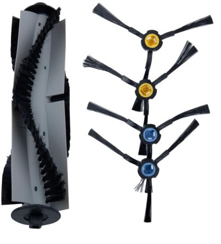 Ensemble de brosses latérales pour aspirateurs Silvercrest SSR1 SSRA1 pour Ilife A9/A9s A7 A80 Plus A10s L100