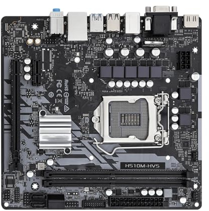motherboard Fit For ASROCK H510M-HVS R2.0 H510 Motherboard LGA1200 Support I5-11400 I5-10400 I3-10100 I3-10105/F CPU DDR4 3200MHz SATA3 Micro ATX