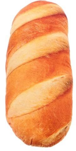 JOINPAYA Baguette Plüschkissen 3D Simulation Kleines Weiches Toast Kissen aus Stoff Lustiges Sofakissen für Wohnzimmerdekoration und Kuscheln