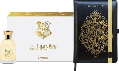 Harry Potter Lumos Geschenkset – Eau de Toilette 100ml & Notizbuch | Magischer Duft & Elegantes Hogwarts-Design