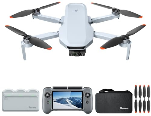 Potensic ATOM 2 Drohne mit PTD 1 Fernsteuerung Fly More Combo, Bundle inkl. Ersatzpropeller-Set