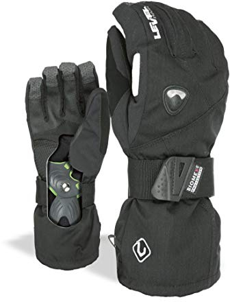 Level Fly - Snowboard Handschuhe, Thermohandschuhe Winter Herren mit Verstellbarem Riemen und Stulpe, Ski- und Winterhandschuhe Herren Wasserdicht, Atmungsaktiv für Snowboard und Skifahren - 1 Paar
