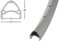 Rodi Unisex – Erwachsene Airline 1 Felge, Silber, 19-62236L