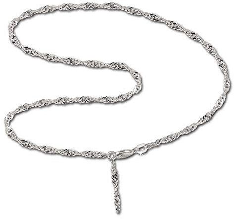 SilberDream bijoux collection - chaîne de pied singapour - longeur env. 27cm - Bracelet de cheville SDF024