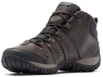 Columbia Woodburn II Chukka WP Omni-Heat wasserdichte Wanderschuhe für Herren, Braun (Cordovan x Garnet Red), 44 EU