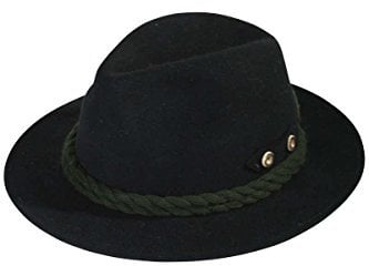 Faustmann Hüte Herren Trachtenhut 'Hirschhorn', Schwarz, 57