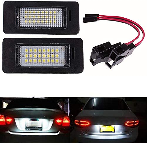 Yuk 2 x Lizenz Nummernschild LED Licht Lampe für A4 B8 A5 Q5 Passat S5 Fehlerfrei