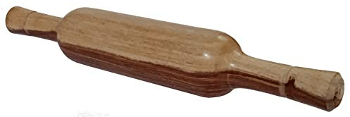 Purpledip Wooden Belan Roti Maker Rolling Pin 12 Inches, Kitchen Utensil (11070)