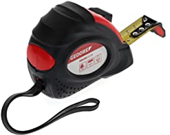 GEDORE red Bandmaß, Rollmaßband, 8 m, Genauigkeitsklasse II, magnetisch, automatischer Bandeinzug, mit Metallclip, R94550008