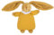 TROUSSELIER - Doudou Lapin Nid d'Ange 20 cm de haut - Tissu en Coton Bio - Classique Chic - Idéal Cadeau de Naissance- Colori Curry