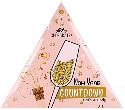 accentra Kalender New Year Countdown, rosa/gold, 1er Pack(1 x 1 Stück)