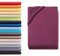 Hometex Premium Textiles Spannbettlaken Spannbetttuch 120-130 x 200 cm, Bettlaken Jersey aus 100% Baumwolle, Matratzen bis 23-25 cm, Oeko-TEX Made IN Green, Bordeaux