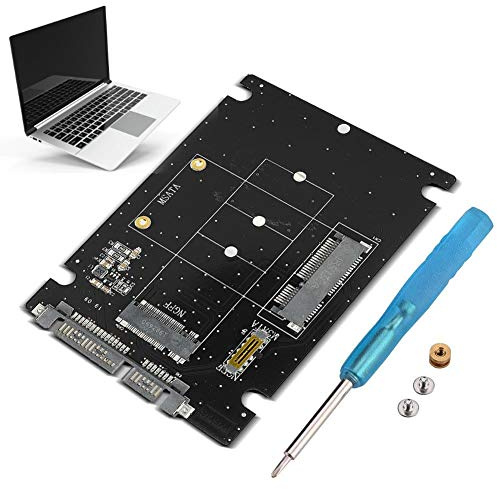 2 in 1 Mini M.2 NGFF e SSD mSATA a SATA 3.0 Convertitore/Adattatore per Disco Rigido Supporto SSD mSATA/M.2 NGFF SSD per Desktop