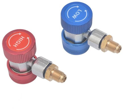 vidaXL 2x Adattatori per Innesti Rapidi Frigorifero Accoppiatori Calibri Auto