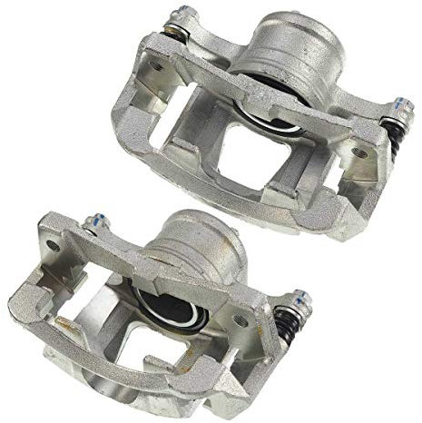 Frankberg 2x Bremssattel Bremszange Vorne Links Rechts mit Halter (Lochabstand Halterung 140mm）Kompatibel mit Aveo T250 T255 Kalos KLAS Aveo/Kalos T200 Replace# 94566890