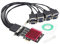 CERRXIAN Scheda di espansione da PCIE a 8 porte RS232, PCI-E X1 Scheda seriale DB9 a 8 porte, scheda controller PCI-Express a 8 chipset (con cavo esterno a 8 porte)