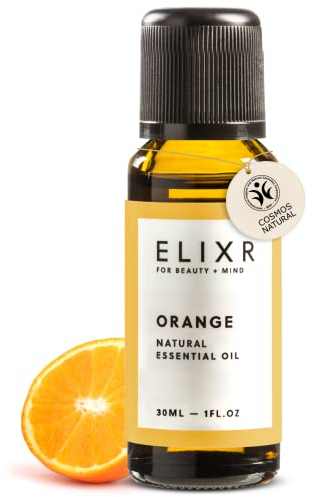 ELIXR – Orangenöl zur Raumbeduftung, für Aromatherapie & als Massageöl – 100% naturreines ätherisches Öl aus schonend gepressten Orangen – zertifizierte Naturkosmetik aus Deutschland (30 ml)