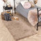 FRAAI | Home & Living Hochflor LäUfer - Comfy Supreme Taupe 80x250cm - Shaggy, Einfarbig - Modern, Skandinavisch - Schlafzimmer, Flur - Fellteppich - Rug