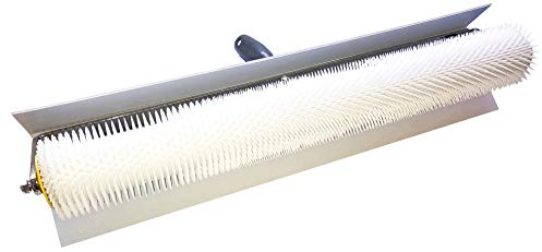 Pangolino - Rouleau débulleur 50 cm avec protection anti-éclaboussures - Longueur de la tige : 11 mm - Qualité professionnelle - Rouleau à picots pour purge les revêtements de sol