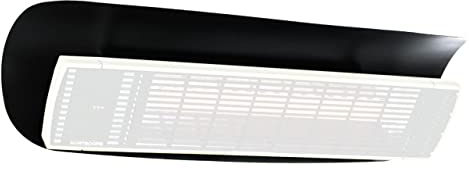 Heatscope Wetterschutzblech für Heizstrahler Vision und Spot Aluminium schwarz/weiß schwarz/Größe 3 (für Vision 1600W/Spot 2200W/Spot 2800W)