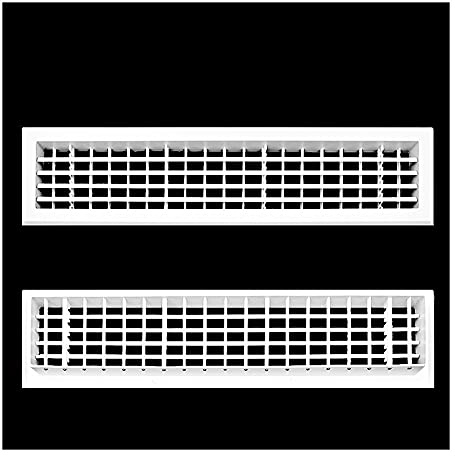WRAEK 1 Rejilla De Ventilación, Rejilla De Salida De Aire Acondicionado De Ventilación De Plástico ABS, Persianas De Salida De Aire De Escape (Color : Air Vent 600x130 mm)