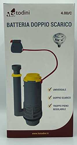 BATTERIA ITS IN PLASTICA ART. 4.00/C X UNIBOX COMPLETA DI PULSANTE TODINI