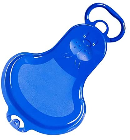 F Fityle Traîneau à Neige d'hiver Luge pour Enfants Luge Traîneau Toboggan pour Jardin Herbe, Sable, Skate, Bleu