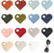 AHANDMAKER 15 Pcs Heart Cord Organizer, Cord Keeper Earbud Holder Headphone Cable Straps Wire Organizer Earphones Winder Leather Cable Management Storage Straps for Electronics Earbuds USB