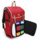 ENHANCE Sammelkarten-Aufbewahrungsbox, Rucksack in voller Größe für Spielkarten – Platz für Kartenordner, TCG-Box-Aufbewahrung, Spielmattenhalter, kompatibel mit Magic The Gathering, Pokemon (rot)
