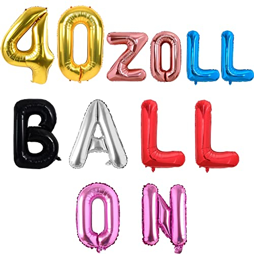 Personalisierte Luftballons mit Buchstaben - Freie Auswahl von 40 Zoll Ballons für Name, Geburtstag, Baby Shower, Geschäftliche Anlässe - Erstelle deine eigene Phrase oder Banner (40 Zoll)