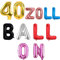 Personalisierte Luftballons mit Buchstaben - Freie Auswahl von 40 Zoll Ballons für Name, Geburtstag, Baby Shower, Geschäftliche Anlässe - Erstelle deine eigene Phrase oder Banner (40 Zoll)
