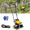 SEVEEZ Garden Gear Motozappa elettrica, motocoltivatore, 6 Lame, profondità dissodamento 22 cm, Larghezza aratro 45 cm, motozappa rotativa Pieghevole, per Prato, orto (Linea 0,35 m)