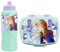 CARTOON Set pranzo per bambini 2 pezzi Frozen Disney, borraccia e portamerenda in plastica riutilizzabile senza BPA, bottiglia 430 ml e contenitore portapranzo
