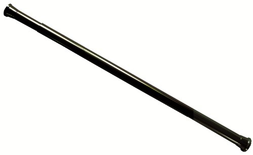 Tringle à rideau de douche extra longue en aluminium Noir 160-300 cm, Barre télescopique