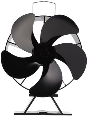 Xcello Ventilador De Estufa Accionado por Calor con 5 Aspas, Hace Circular Aire Caliente, Adecuado para Estufas De Leña, Carbón O Pellets
