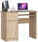 Home Collective Computertisch Bürotisch mit ausziehbarer Tastaturablage, Schreibtisch Laminatplatte mit ABS-Kante, mit 1 Schublade und 1 Tür Links, 90 x 50 x 77 cm, Sonoma Eiche